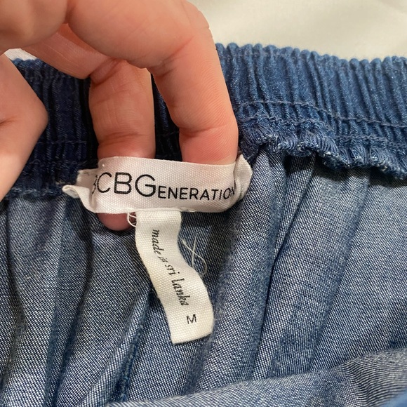 BCBGeneration Wrap Chambray Skirt - Picture 8 of 8